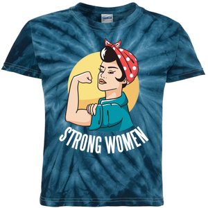 Strong Female Kids Tie-Dye T-Shirt