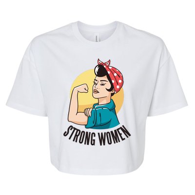 Strong Female Bella+Canvas Jersey Crop Tee