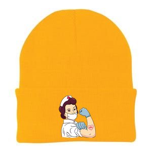 Strong Female Nurse Knit Cap Winter Beanie