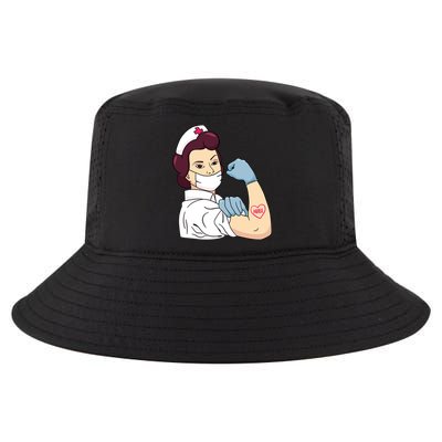 Strong Female Nurse Cool Comfort Performance Bucket Hat