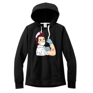 Strong Female Nurse Women's Fleece Hoodie