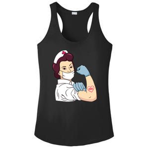 Strong Female Nurse Ladies PosiCharge Competitor Racerback Tank