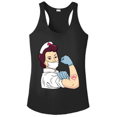 Strong Female Nurse Ladies PosiCharge Competitor Racerback Tank