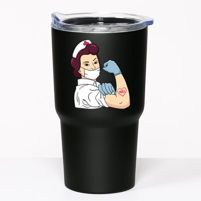 Strong Female Nurse Tumbler