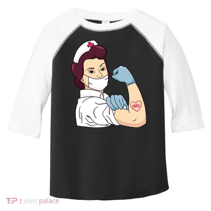 Strong Female Nurse Toddler Fine Jersey T-Shirt