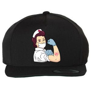 Strong Female Nurse Wool Snapback Cap