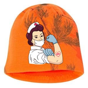 Strong Female Nurse Kati - Camo Knit Beanie