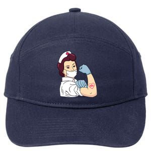 Strong Female Nurse 7-Panel Snapback Hat