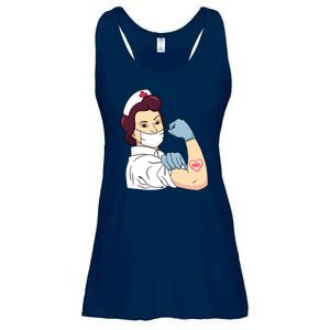 Strong Female Nurse Ladies Essential Flowy Tank