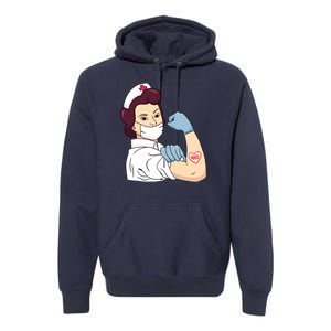 Strong Female Nurse Premium Hoodie