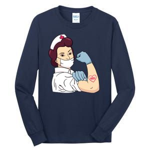 Strong Female Nurse Tall Long Sleeve T-Shirt