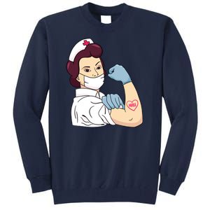 Strong Female Nurse Tall Sweatshirt