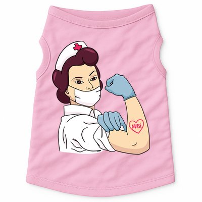 Strong Female Nurse Doggie Tank