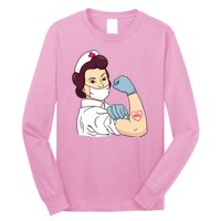 Strong Female Nurse Long Sleeve Shirt