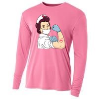 Strong Female Nurse Cooling Performance Long Sleeve Crew