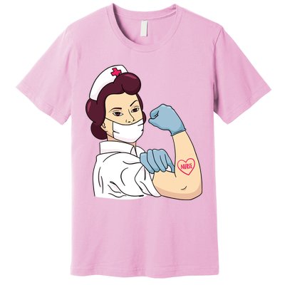 Strong Female Nurse Premium T-Shirt