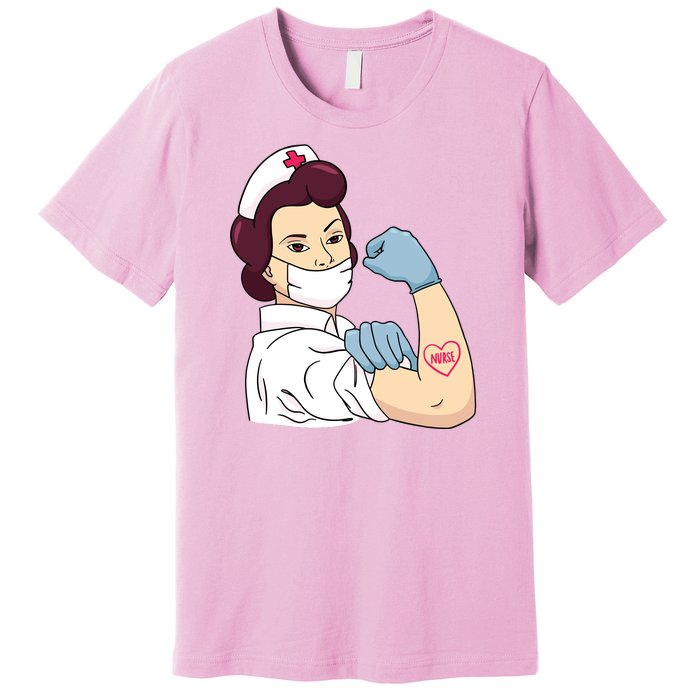 Strong Female Nurse Premium T-Shirt