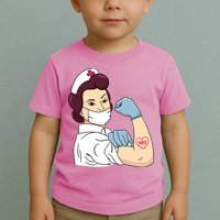 Strong Female Nurse Toddler T-Shirt