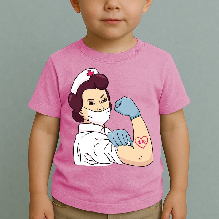 Strong Female Nurse Toddler T-Shirt