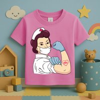 Strong Female Nurse Toddler T-Shirt