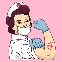 Strong Female Nurse Toddler T-Shirt