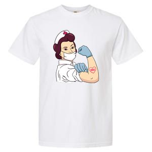 Strong Female Nurse Garment-Dyed Heavyweight T-Shirt