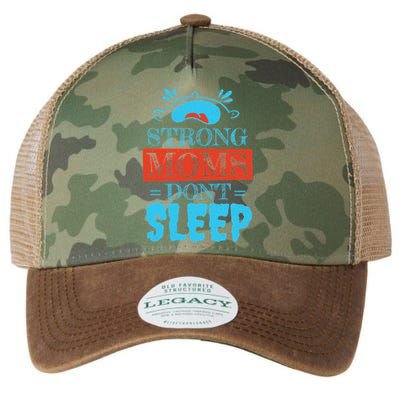 Strong Moms Don't Sleep Legacy Tie Dye Trucker Hat