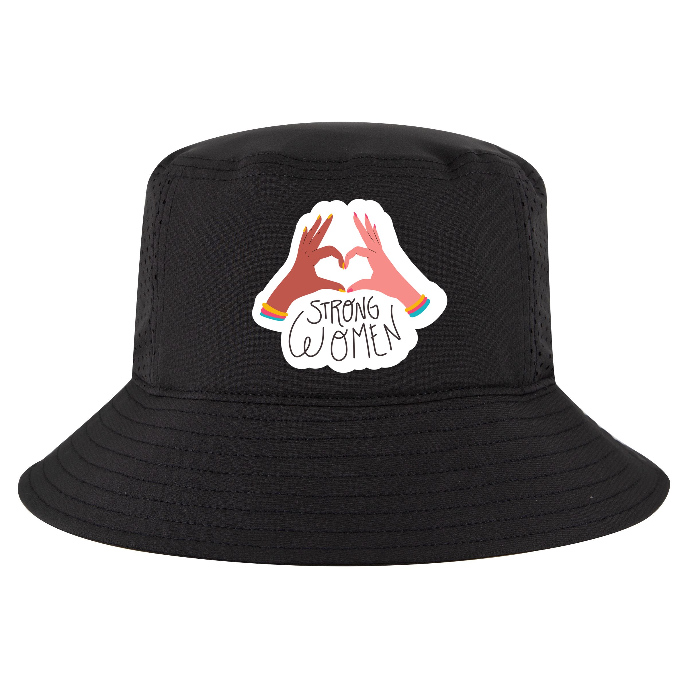 Strong Women Heart Cool Comfort Performance Bucket Hat