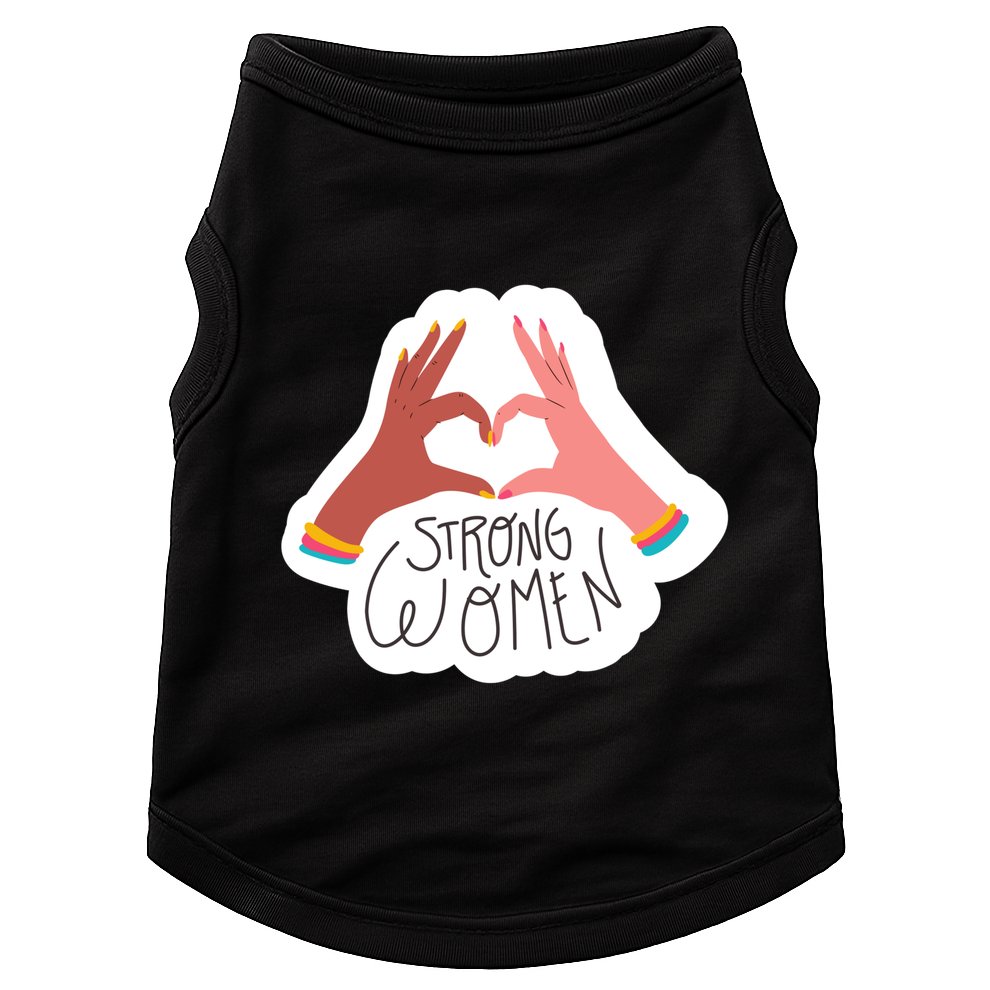 Strong Women Heart Doggie Tank