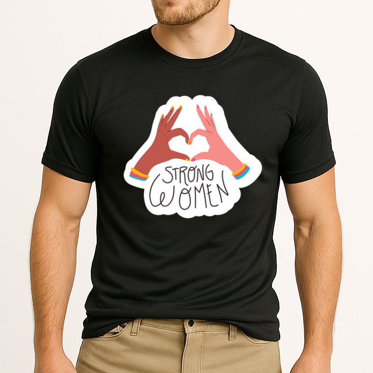 Strong Women Heart Cooling Performance Crew T-Shirt