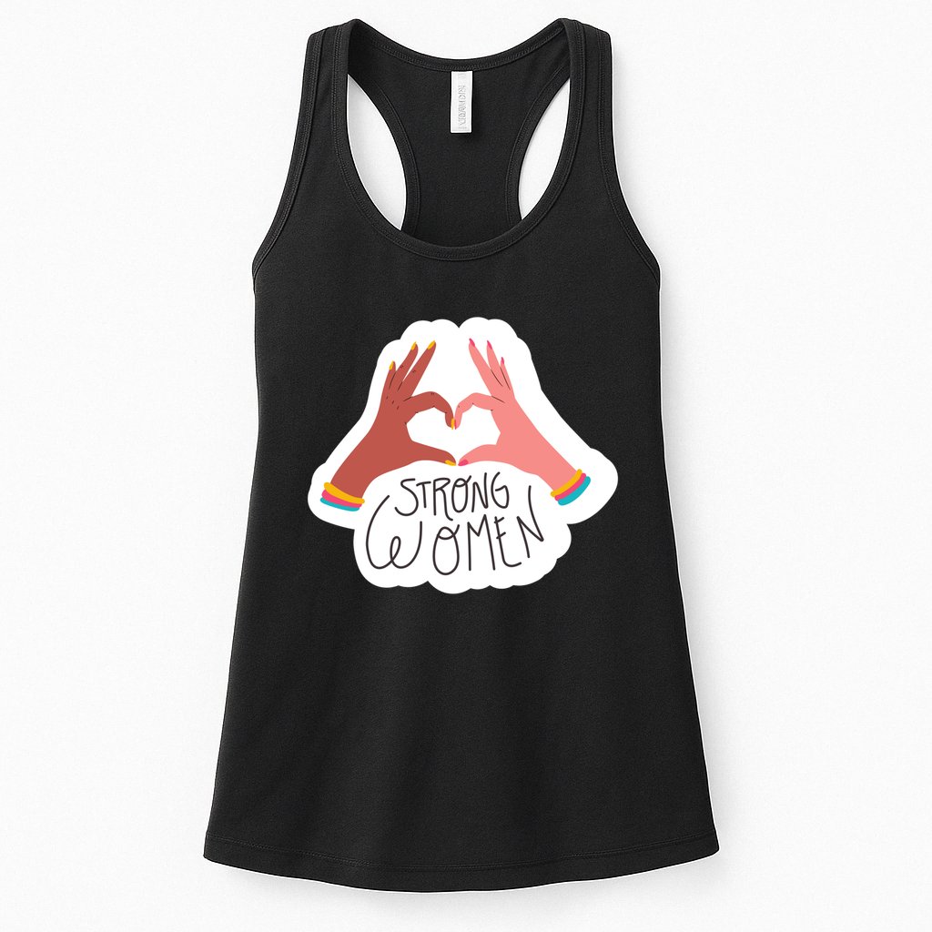 Strong Women Heart Womens Tank Top