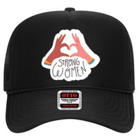 Strong Women Heart Trucker Hat