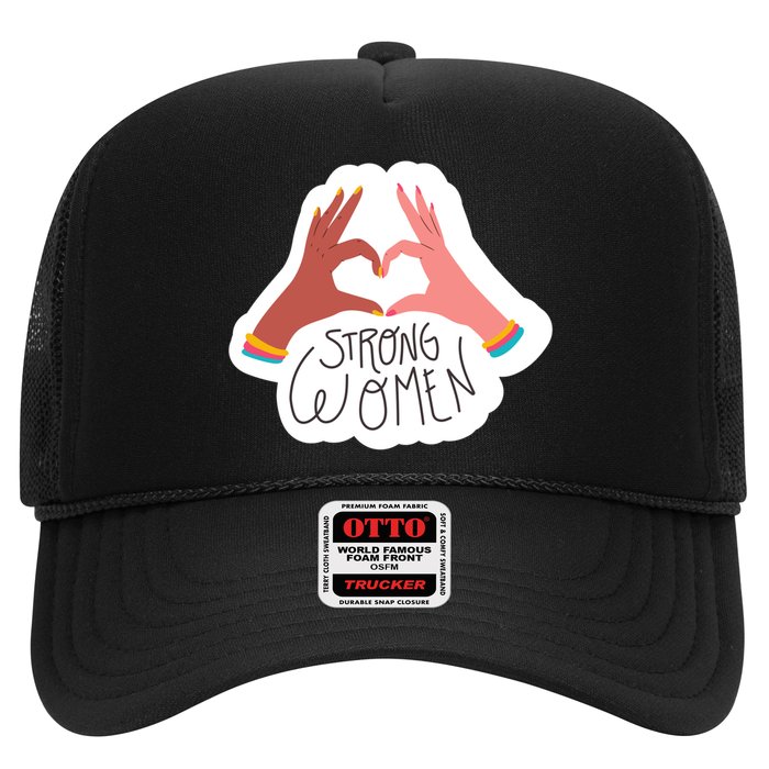 Strong Women Heart Trucker Hat