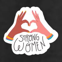 Strong Women Heart Trucker Hat