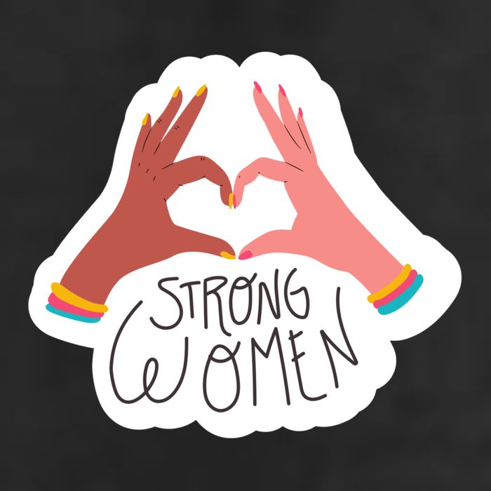 Strong Women Heart Trucker Hat