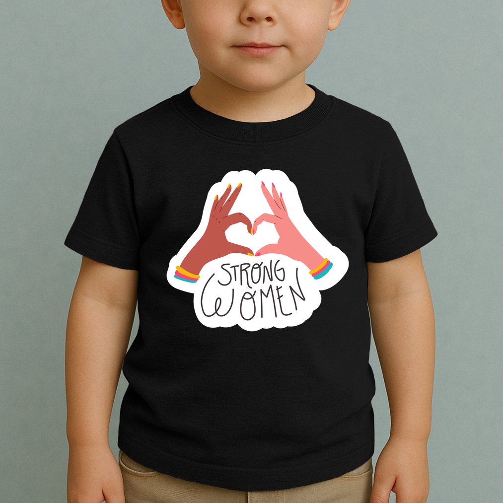 Strong Women Heart Toddler T-Shirt