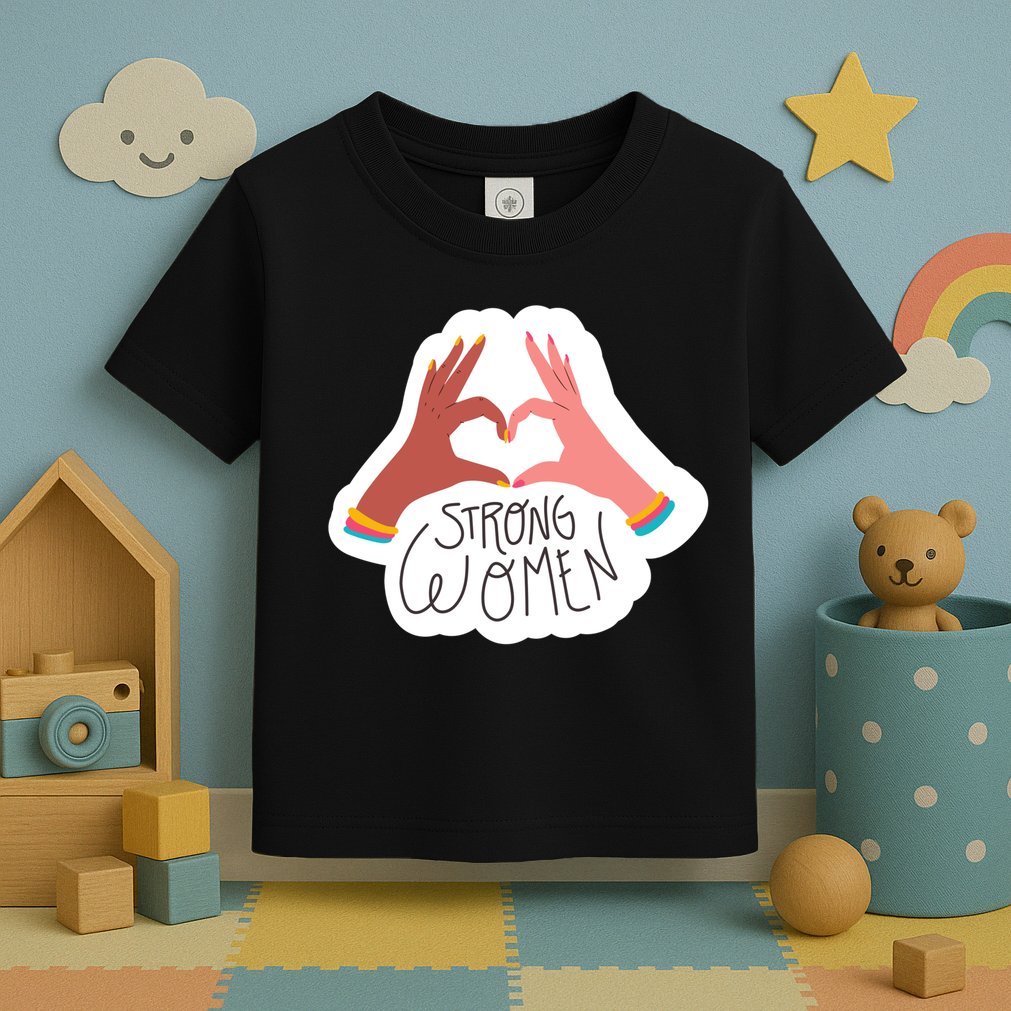 Strong Women Heart Toddler T-Shirt