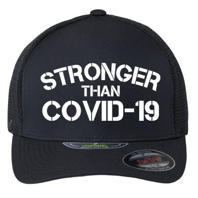 Stronger Than Covid 19 Flexfit Unipanel Trucker Cap