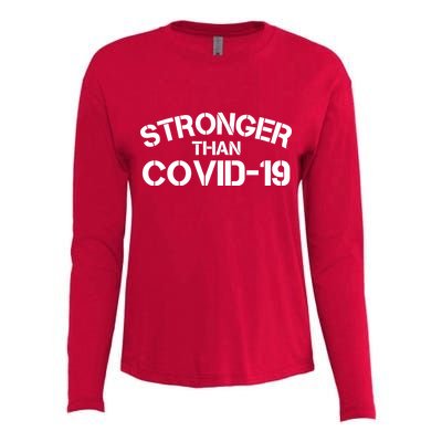 Stronger Than Covid 19 Womens Cotton Relaxed Long Sleeve T-Shirt