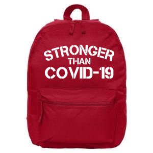 Stronger Than Covid 19 16 in Basic Backpack