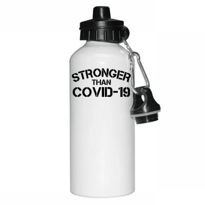 Stronger Than Covid 19 Aluminum Water Bottle