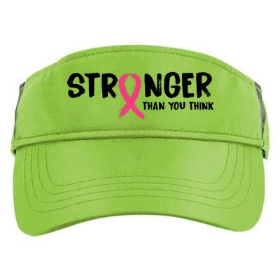 Stronger Than You Think Breast Cancer Ribbon  Adult Drive Performance Visor