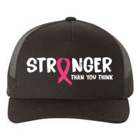 Stronger Than You Think Breast Cancer Ribbon  Yupoong Adult 5-Panel Trucker Hat