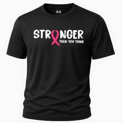 Stronger Than You Think Breast Cancer Ribbon  Performance Shirt