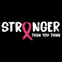 Stronger Than You Think Breast Cancer Ribbon  T-Shirt