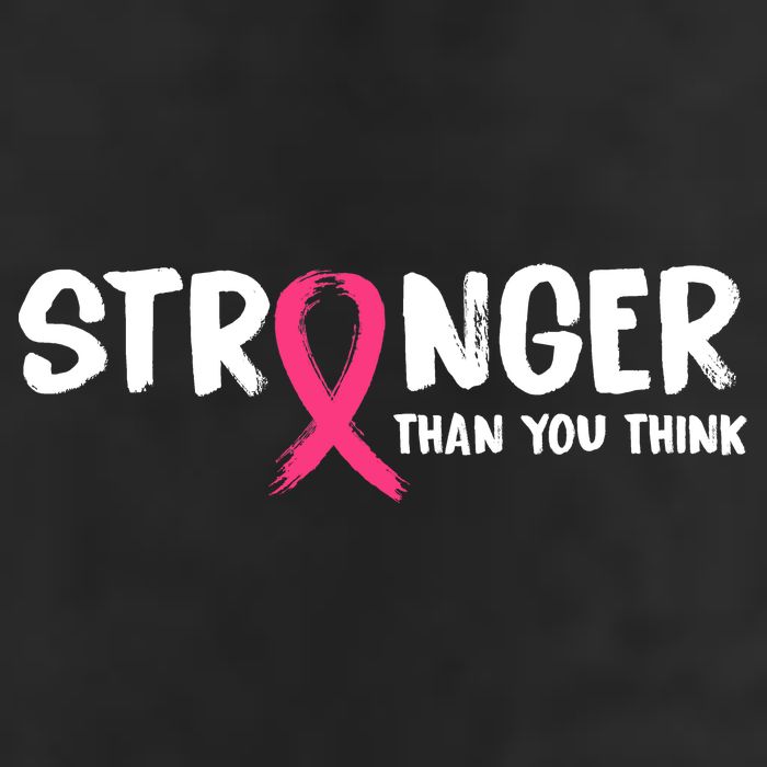 Stronger Than You Think Breast Cancer Ribbon  25L Jumbo Tote