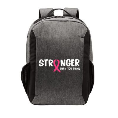 Stronger Than You Think Breast Cancer Ribbon  Vector Backpack