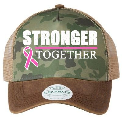 Stronger Together Breast Cancer Awareness Legacy Tie Dye Trucker Hat