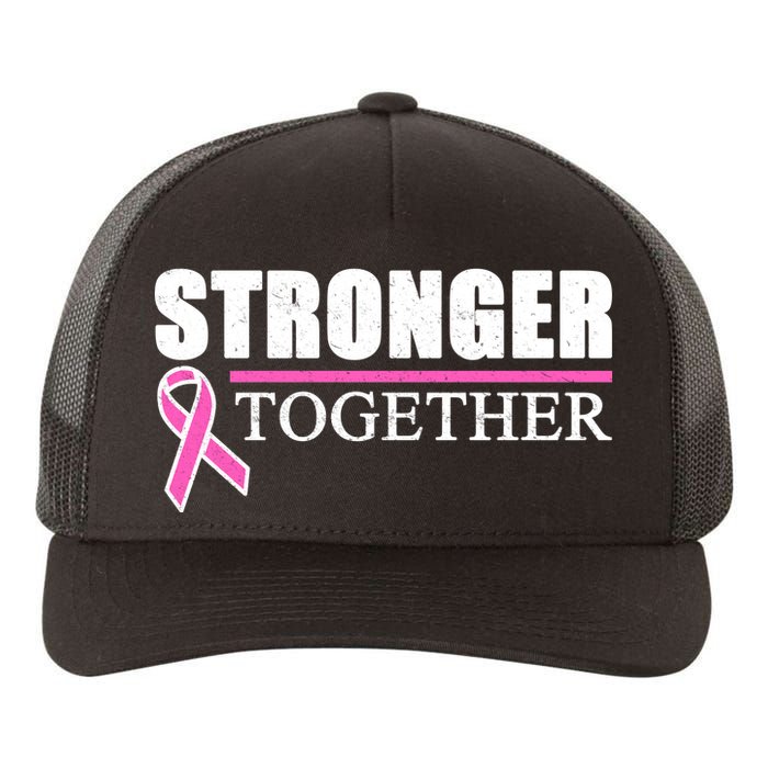 Stronger Together Breast Cancer Awareness Yupoong Adult 5-Panel Trucker Hat