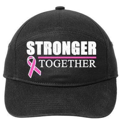 Stronger Together Breast Cancer Awareness 7-Panel Snapback Hat